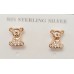 現貨** [意大利製造] 925 純銀熊仔耳環