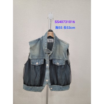 現貨**韓國東大門直送女裝 - 牛仔背心外套